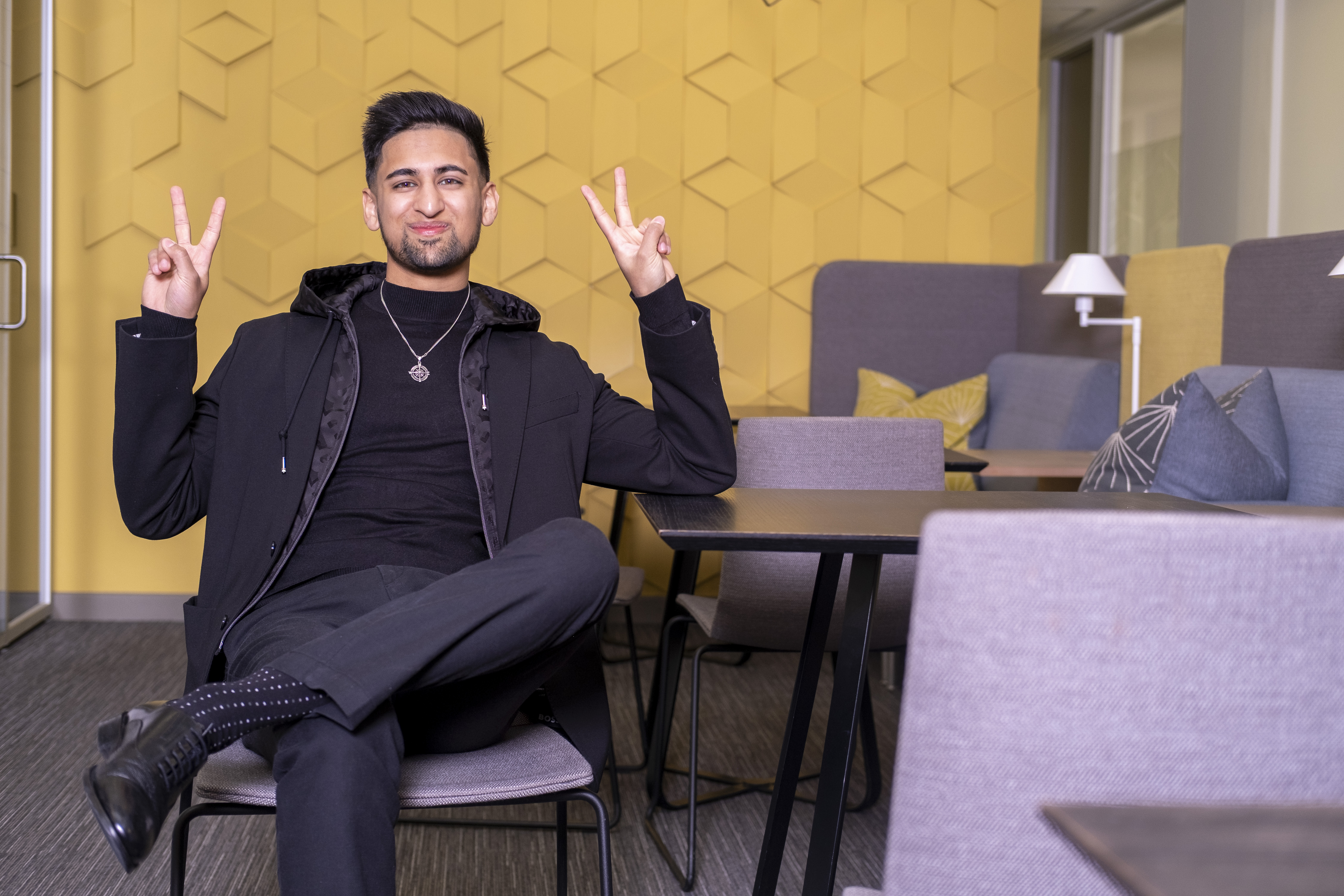 Abdullah Hassan in casual professional setting